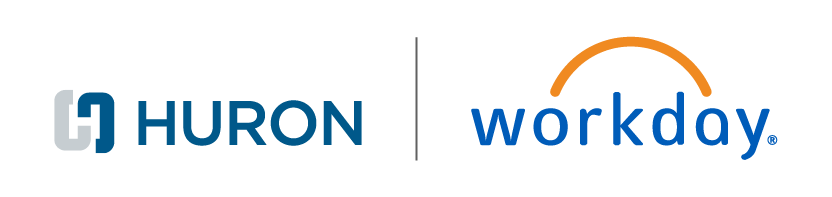 workday partner co-branded logo Huron