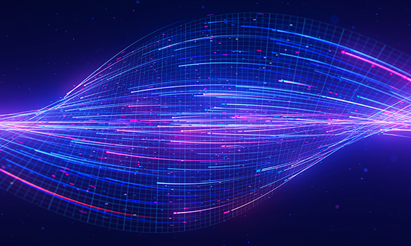 A digital, AI abstract image for a change management article